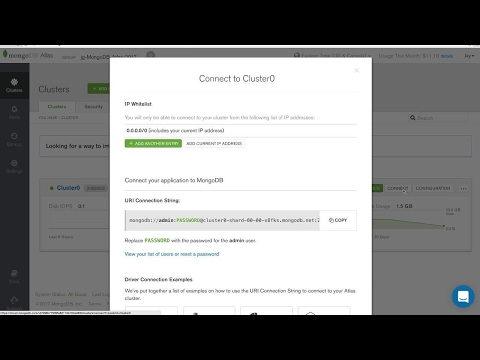 TUTORIAL: Finding and Using Connection Strings to Connect to MongoDB Atlas Tutorial