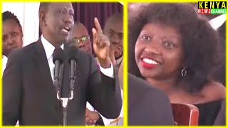 'WEWE CHARLENE SI NILIKUAMBIA USIKUJE' Ruto tells Daughter at CDF Ogolla Burial in Siaya