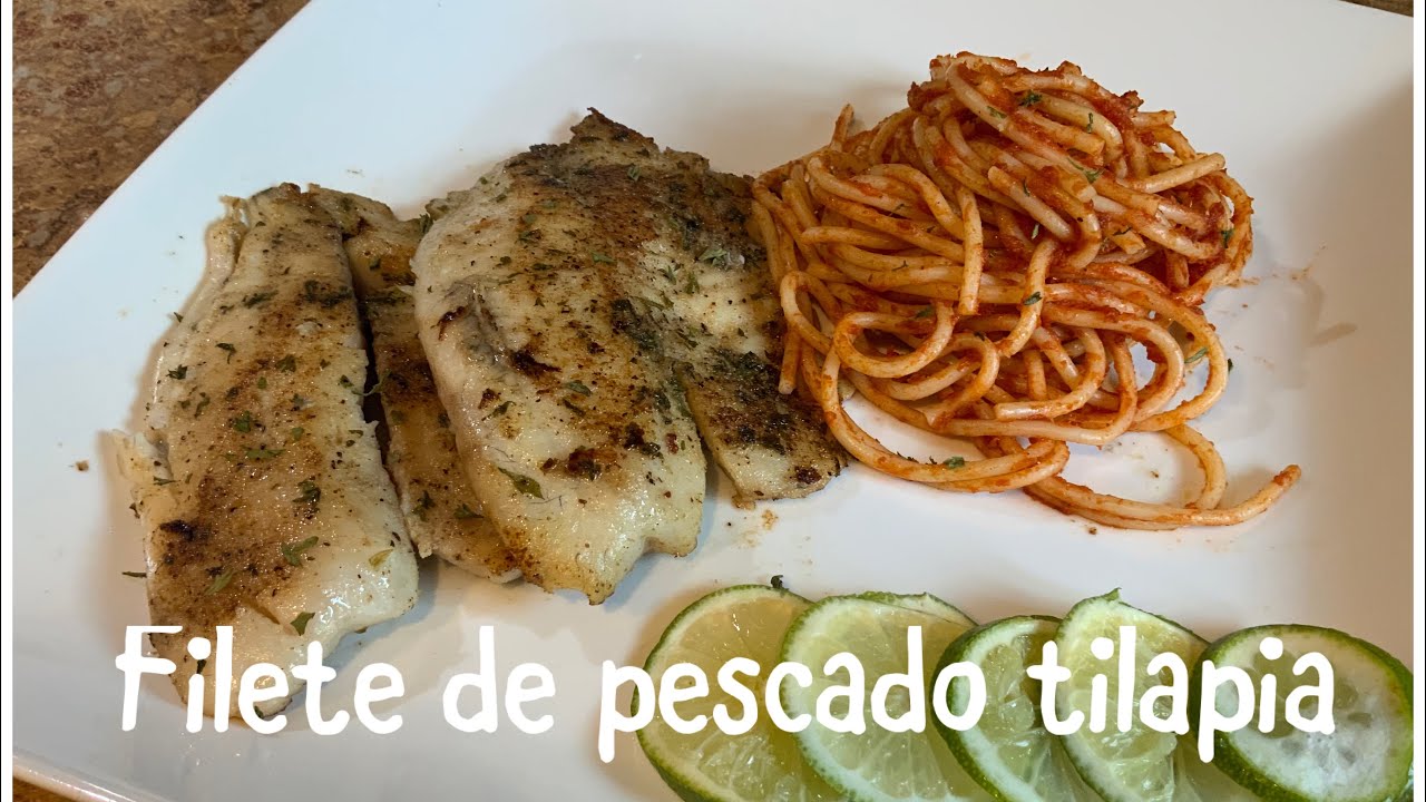 Filete de pescado tilapia receta fácil //tilapia fish ...