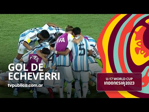 Gol de El Diablito Echeverri  - Japón 0-1 Argentina  - Copa del Mundo Sub-17 Indonesia 2023
