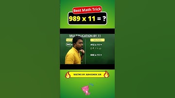 Multiplying 3 digit number by 11 using Vedic Maths 🧮 #shorts #multiplicationtrick #vedicmaths