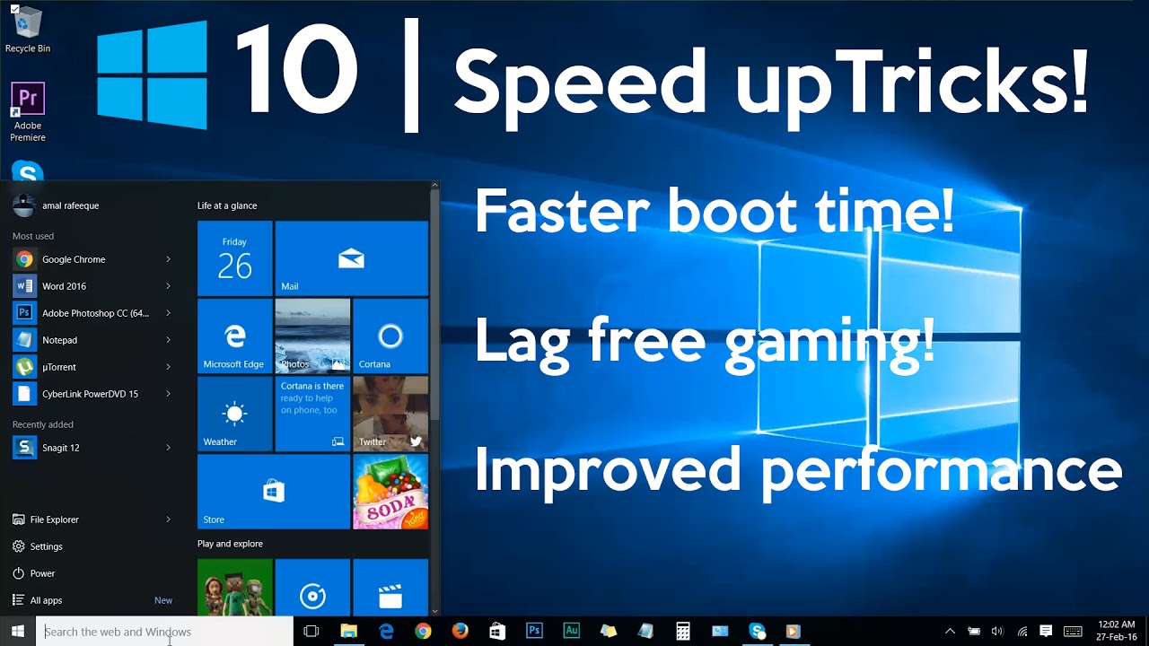 faster pc  New  How to Speed Up Your Windows 10 Performance (best settings)