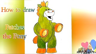 @EZDRAW | How to draw Patches the Pony from Threads everland | Drawing for beginners step by step |