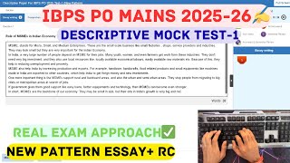 IBPS PO Mains 2025 Descriptive Writing✍️ | ✅New Pattern & Strategy 💯 | How to attempt | #ibpspomains