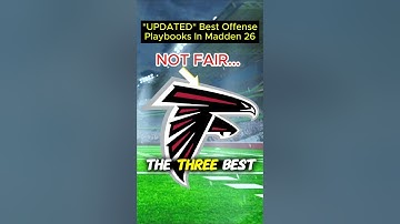 The 3 BEST Offensive Playbooks in Madden 26! 🔥 (UPDATED) #shorts