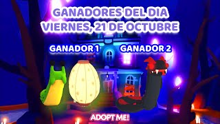 GANADOR DEL SORTEO DEL DÍA VIERNES 21 DE OCTUBRE EN ADOPT ME