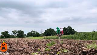 Getting the pumpkin patch prepared for planting ￼