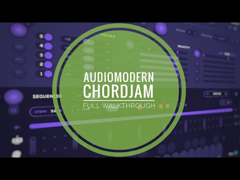 Audiomodern Chordjam Full Walkthrough (재미 있고 강력한 미디 코드 / arp / strum 생성 시퀀서)