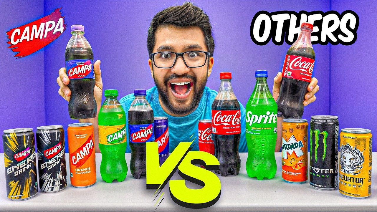 Campa Cola VS Coca Cola and Others TASTE TEST !