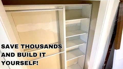 How I Install a Custom Built in Closet System for Under $200 Dollars