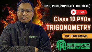 TRIGONOMETRY PYQs  (LIVE)| CLASS 10| 2018-2020 BOARD QUESTIONS (Part 1)