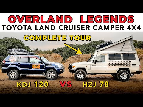 TOYOTA OVERLAND WALK THROUGH - Land Cruiser HZJ 78 Camper VS Prado 120 World Tourer 4WD