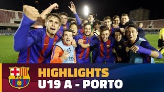 [HIGHLIGHTS] YOUTH LEAGUE: FC Barcelona - Porto (2-1)