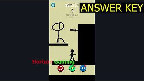 Draw to Save Stickman Puzzle LEVEL 57 - Gameplay Walkthrough Android IOS