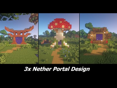 MINECRAFT: 3x Nether Portal Design (Archicraft Tutorial) ✨