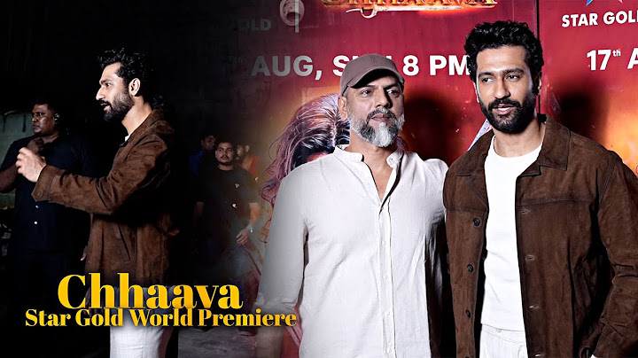 Chhaava TEAM - Vicky Kaushal, Director Laxman Utekar & More | Star Gold World Premiere