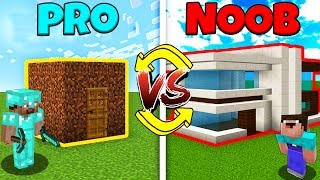 Minecraft Battle: NOOB vs PRO: SWAPPED HOUSE CHALLENGE / Animation Compilation