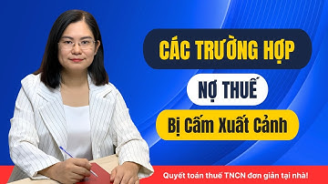 Các trường hợp nợ thuế bị cấm xuất cảnh