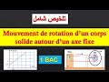 Mouvement de rotation d'un corps autour d'un axe fixe ( 1BAC تلخيص )