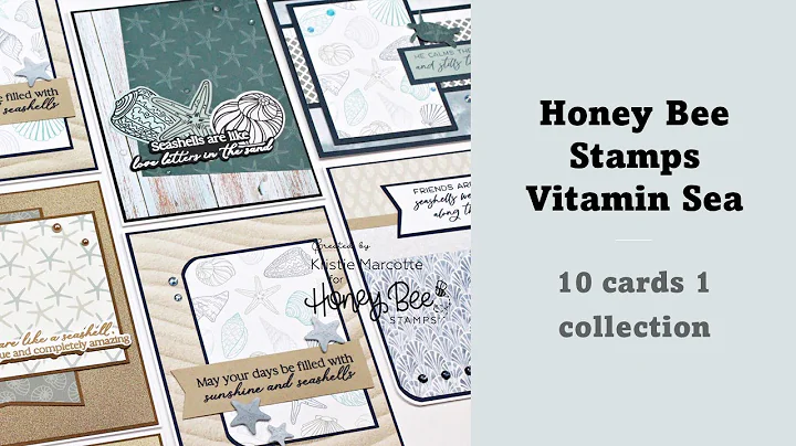 Honey Bee Stamps | Vitamin Sea | 10 cards 1 collection