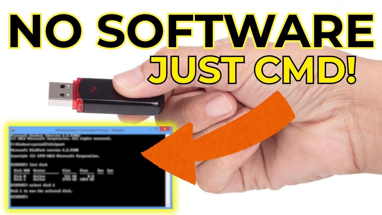 Create a BOOTABLE USB in 5 Minutes Using CMD | No Software Needed ...
