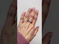 Trilogy magic con diamanti Princess e marquise per 0,65ct in oro bianco