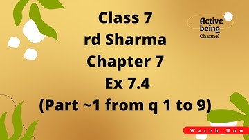 ex 7.4 rd Sharma class 7th maths // algebric expressions//class 7 maths// part 1