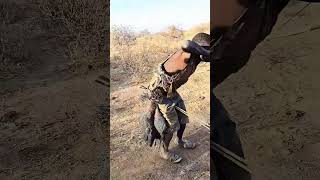 African Hunter Spots a Deer and Strikes with Precision.