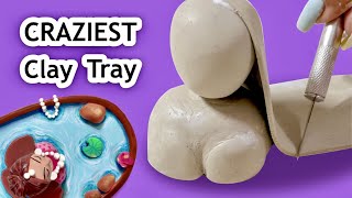 Making Craziest Clay Tray 😱 | DIY Clay Art