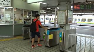 中央本線中津川駅改札口の風景
