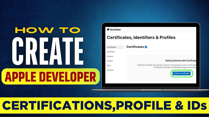 Create Apple Developer Certificates, Provisioning profiles and AppID's (2024)
