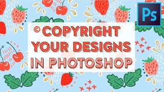 COPYRIGHT ART in PHOTOSHOP w/ METADATA | Prevent Stealing + Plagiarism!! Protect Your Designs