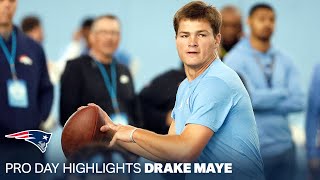 Drake Maye UNC Pro Day Highlights | 2024 New England Patriots First Round Draft Pick