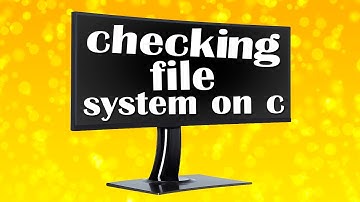 Checking file system on c как убрать