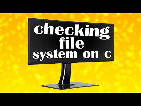 Checking file system on c как убрать