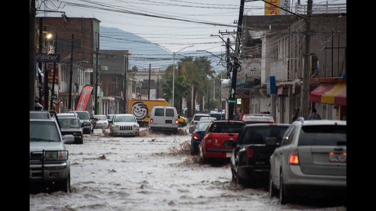 Vicente Guerrero Durango, se inunda con las primeras aguas de Julio