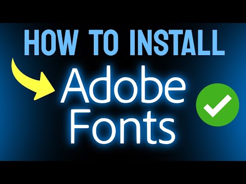 How to INSTALL Adobe Fonts (Step by Step)