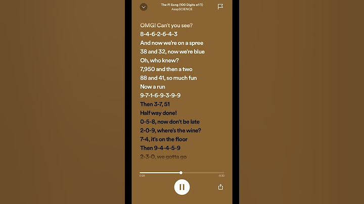 One hundred digits of pi with lyrics