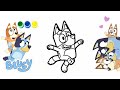 Bluey and Bingo Drawing, Painting &amp; Coloring for Kids and Toddlers | Fun Cartoon Art