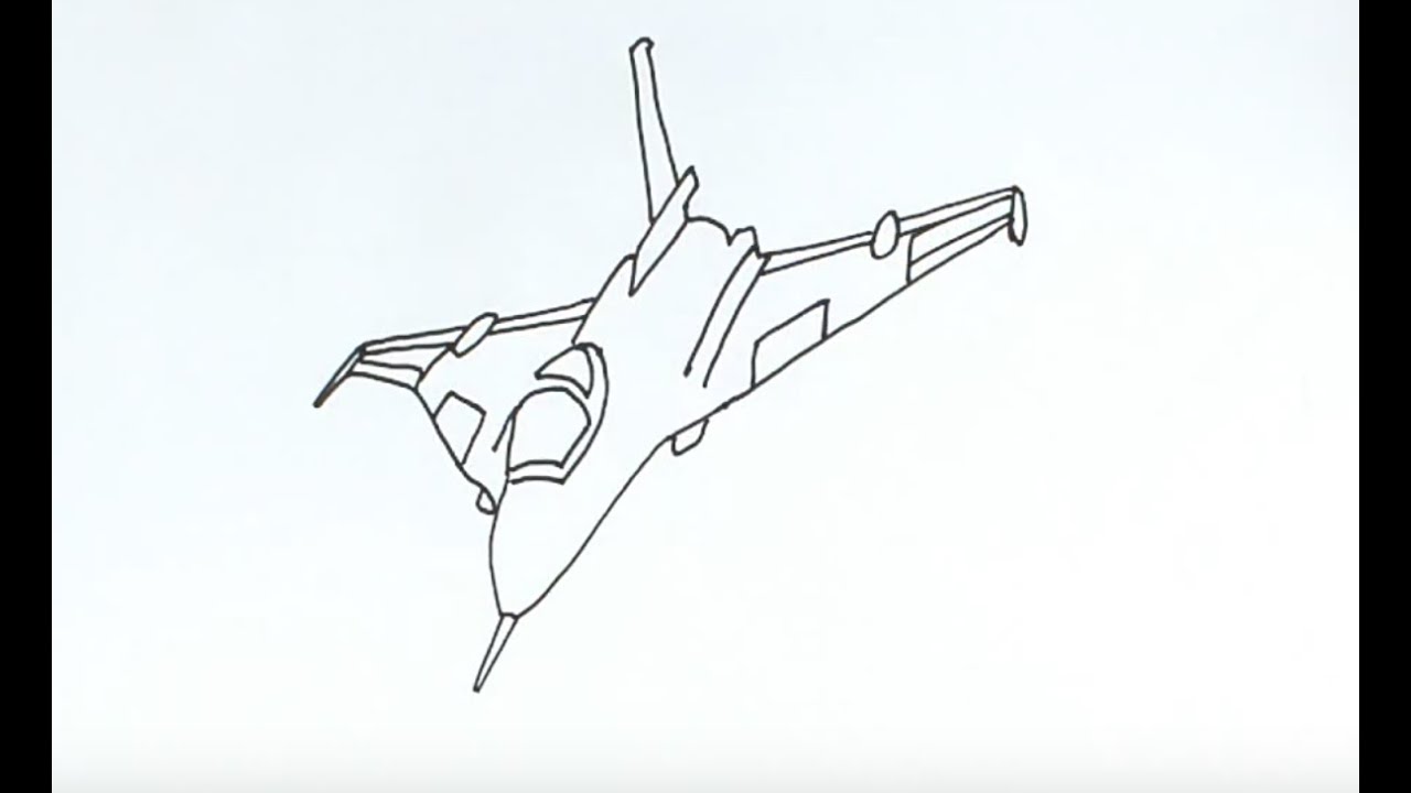 How to Draw a Fighter Jet - YouTube