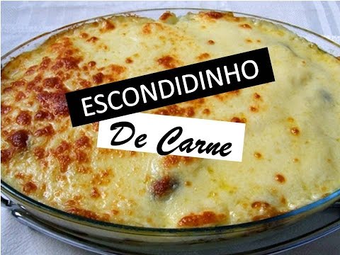 ESCONDIDINHO DE MANDIOCA COM RECHEIO DE CARNE