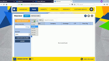 एसबीआई स्मार्ट में वॉचलिस्ट कैसे बनाये | How to create watchlist in sbi smart Hindi