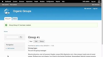 OG: Part 1 Organic Groups Setup