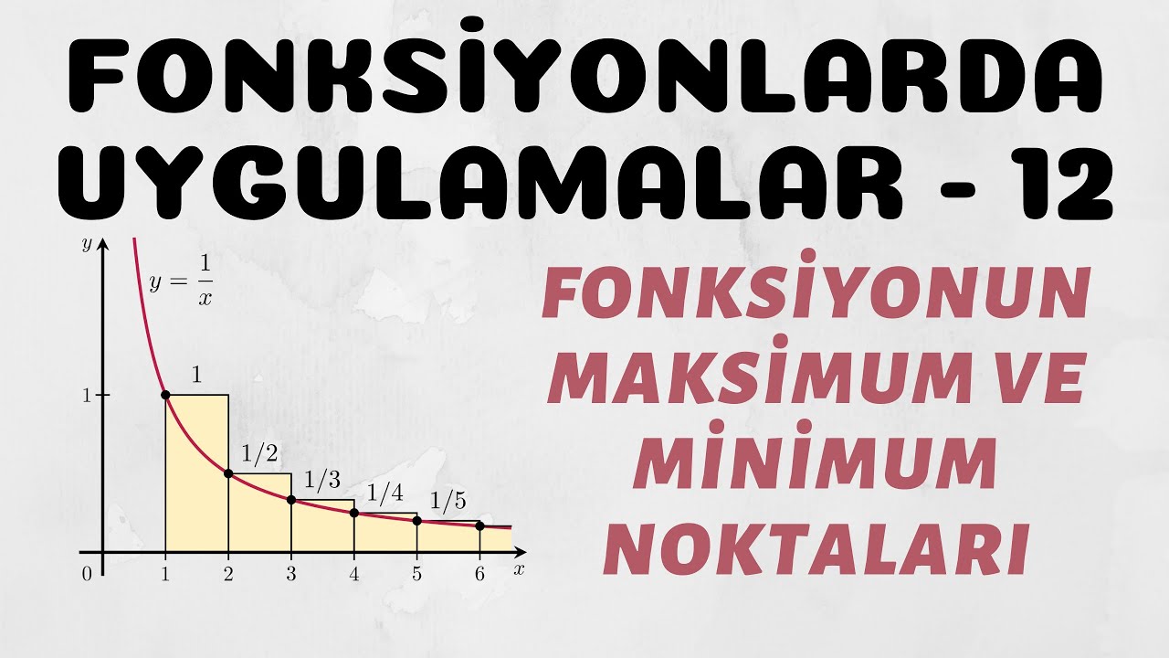 Fonksiyonlarda Uygulamalar - 12 (Fonksiyonun Maksimum ve Minimum Noktası)