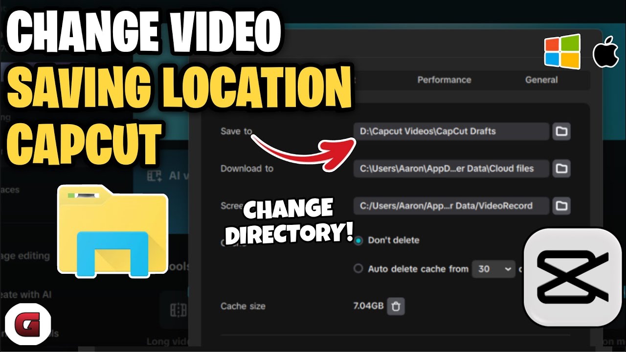 How to Change the SAVING LOCATION of Your Videos on CAPCUT - Easy Step ...