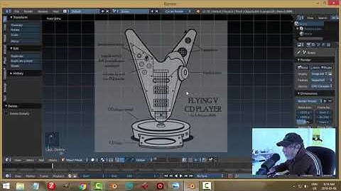 Blender: Modeling a Flying V CD Player (Part 2)