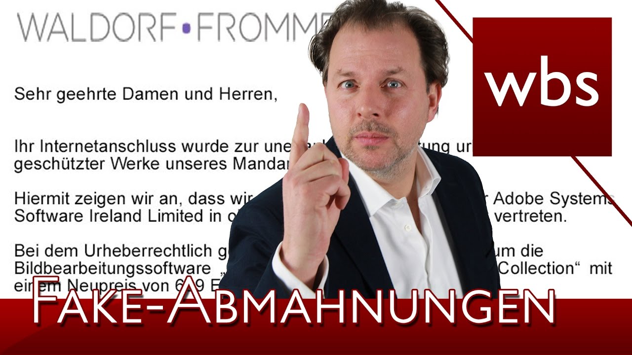 Achtung Vor Fake Abmahnungen Von Waldorf Frommer Und Skw Schwarz
