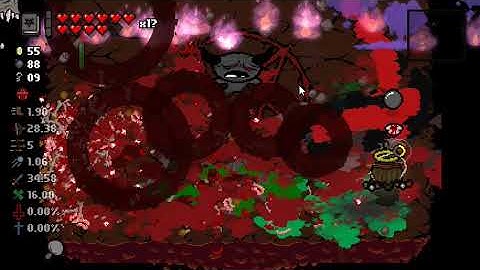 Blue baby  and Mega Satan - The bidding of Issac Afterbirth + (HardMode MajorBoss Patterns)