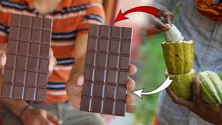 Cocoa pods to Chocolate | 100% Dark chocolate Making | ಚಾಕಲೇಟ್ | How to make Dark chocolate