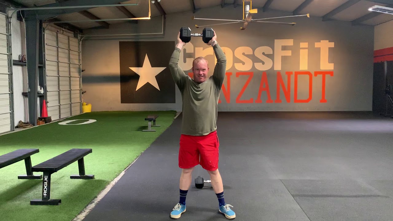 Home CrossFit Workout 20 Min AMRAP Weighted Lunges, OHS Home CrossFit Workout 20 Min AMRAP Weighted Lunges, OHS